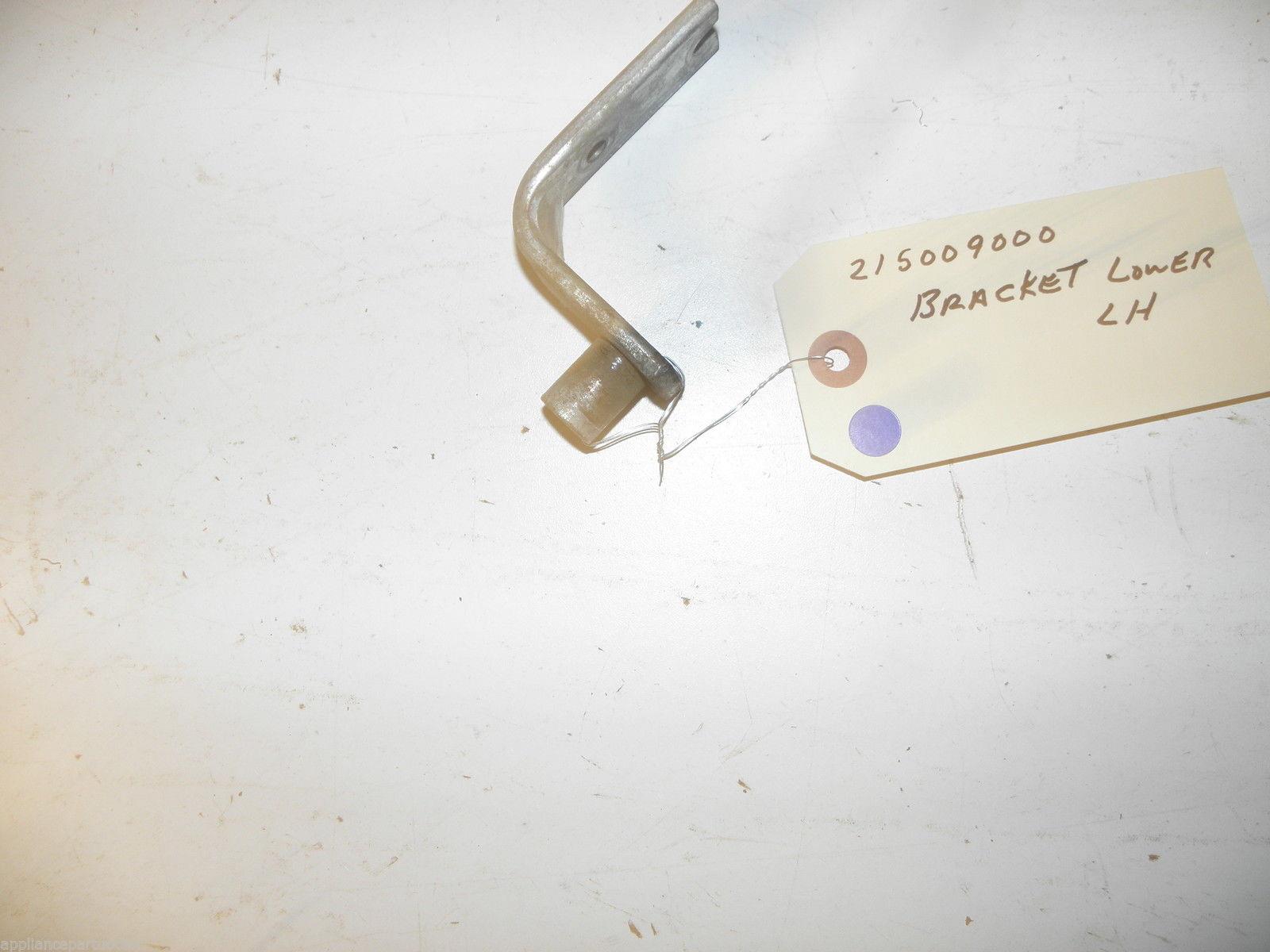 FRIGIDAIRE REFRIGERATOR 215009000 LOWER HING BRACKET LH W/ HINGE PIN USED F/S FRIGIDAIRE REFRIGERATOR 215009000 LOWER HING BRACKET LH W/ HINGE PIN USED F/S